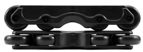 Black Oysi Medium Chassis for aggressive inline skating with a flat setup